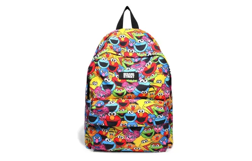 SESAME STREET Polyester Backpack Laptop Bag Backpack Regular Unisex Multicolor