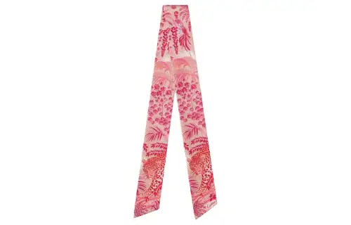 CARTIER Animal Pattern Scarves Men's Pink