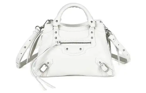 Balenciaga Leather Handbag Women's White