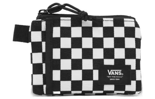 Vans Checkerboard Oxford Wallet Clutch Regular Unisex Black White