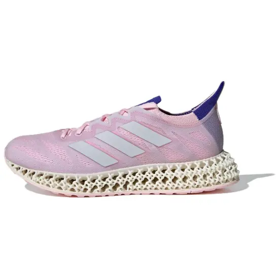 Adidas 4D FWD 3 Running Shoes Women's Low-Top Pink White/Blue