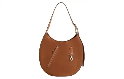 HERMES Arcon Barenia Faubourg With Barenia Calfskin Crescent Bag, Handbag, Shoulder Bag Women's Brown