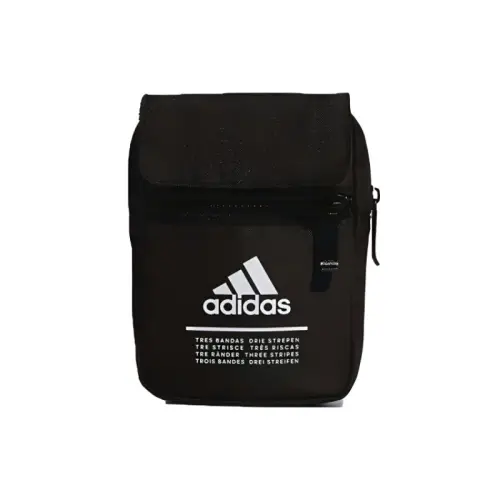 Adidas Polyester Shoulder Bag Regular Unisex Black