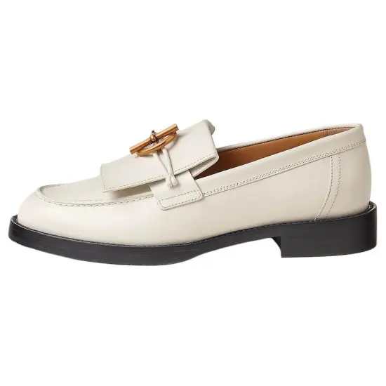 HERMES Loafers Women's White