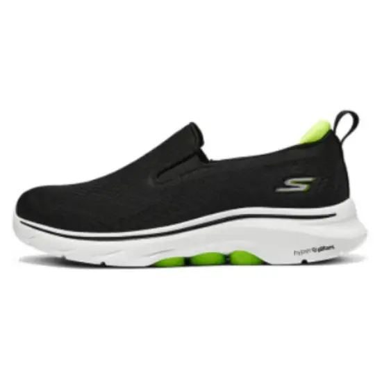Skechers Cushioning Wear-Resistant Low-Top Casual Shoes Men's Black White