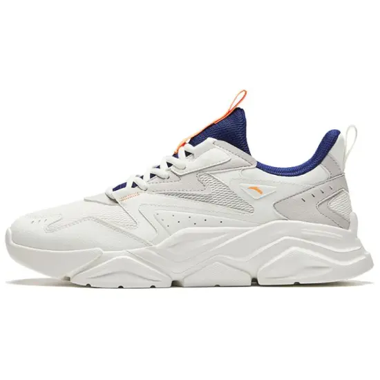 ANTA Life Collection Casual Shoes Men Low-Top Ivory White/Light Gray
