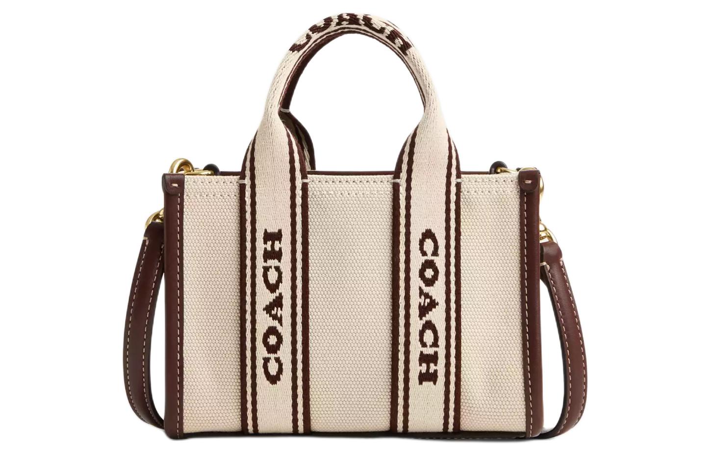 Женская сумка COACH COACH Smith 16 (золотая с натуральным)