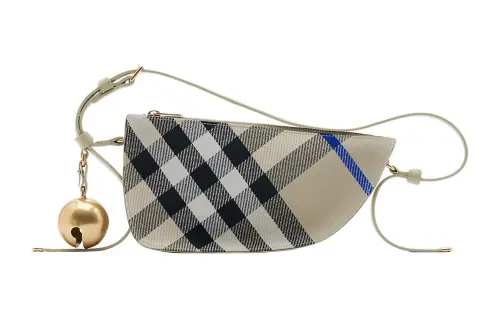 Burberry Shield Polyester Shoulder Bag, Crossbody Bag Mini Women's Moss Green