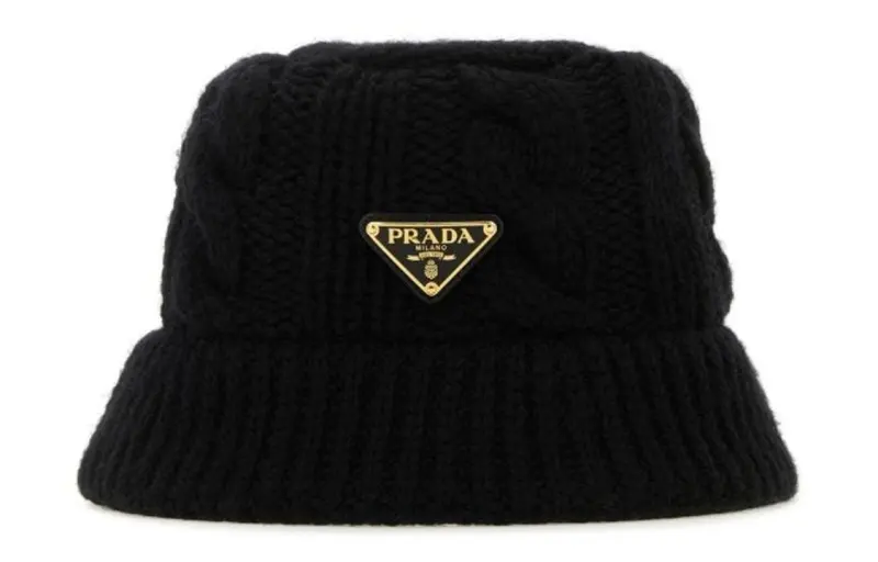 PRADA Cable-Knit Bucket Hat