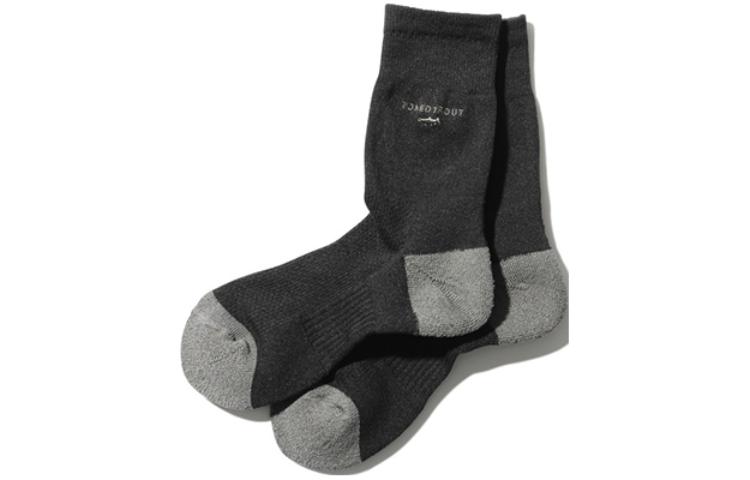 Snow Peak x TONED TROUT Crew Socks Unisex Black