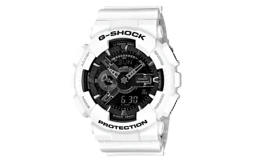 CASIO Men Liquid Crystal/Analog Dual Display Series 51.2mm Black Watch GA-110GW-7APR