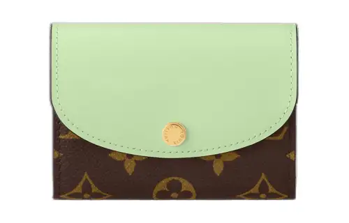 LOUIS VUITTON Rosalie Canvas Wallet Women's Spring Green