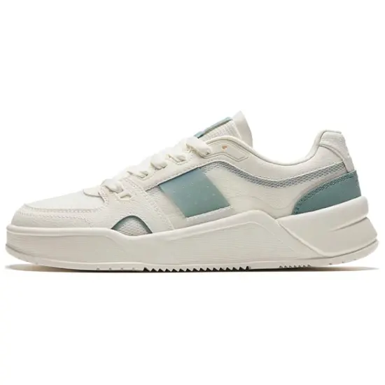 Anta Cushioning Wear-Resistant Low-Top Skateboard Shoes Women's White Green