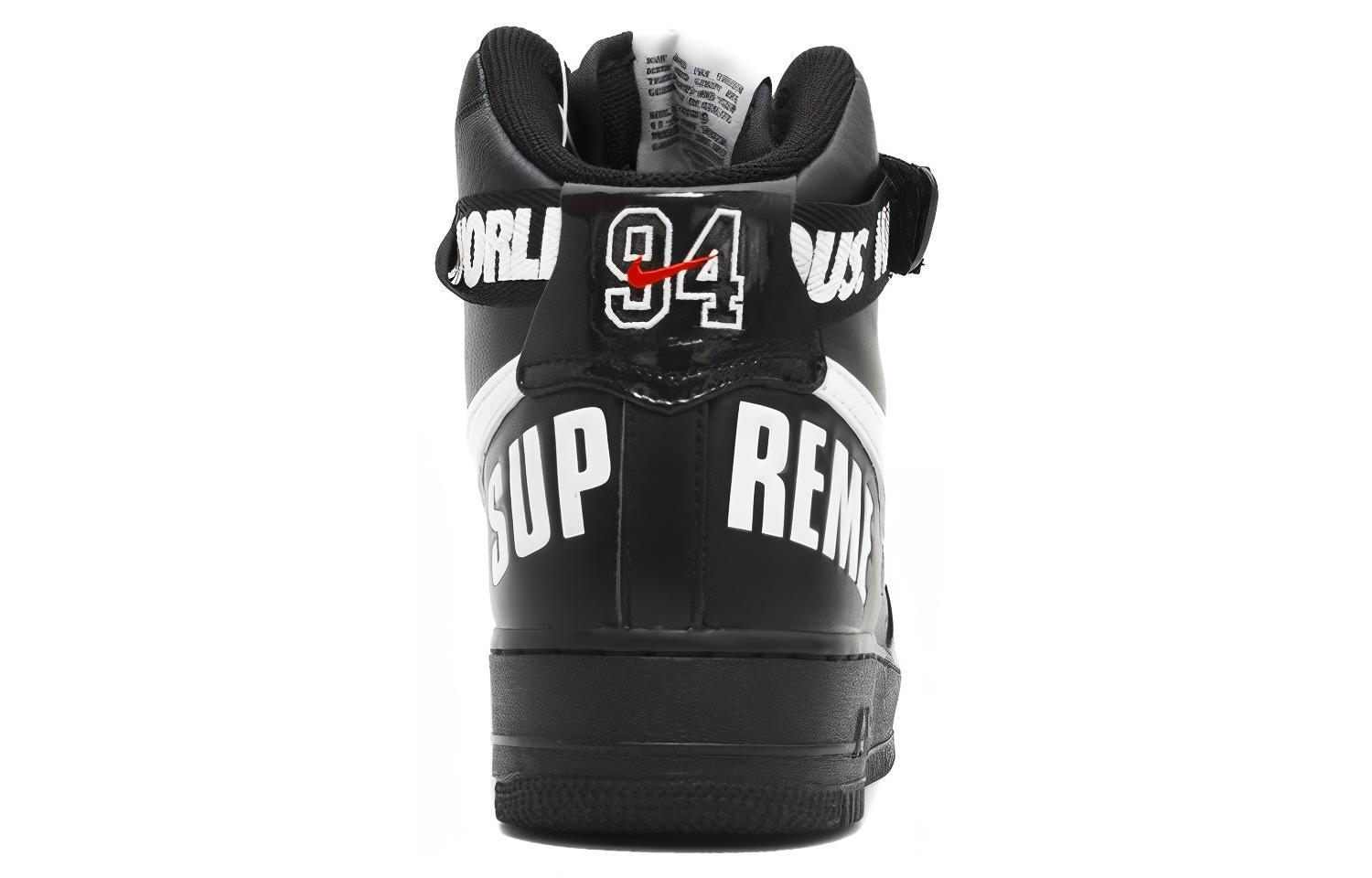 Supreme x Nike Air Force 1 World Famous Black Poizon Shop