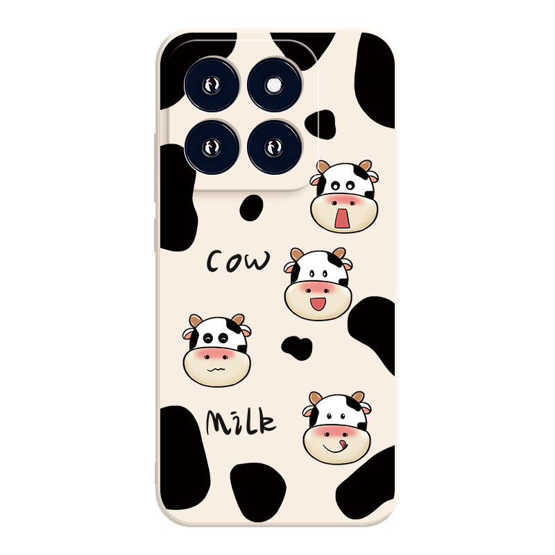 JIONG BEAR silicone material, high-end Internet celebrity cartoon cow soft shell, anti-fall mobile phone case, suitable for Xiaomi/MI14/13pro/12s/11 Youth Edition/10pro/civi3/2/mix4 Art