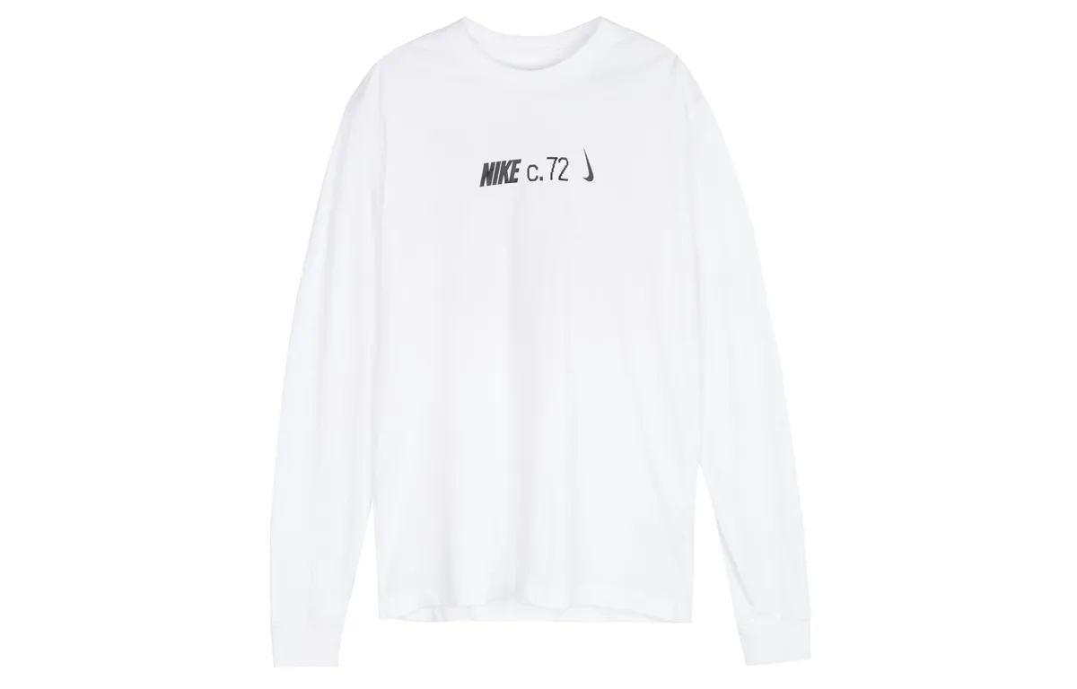 Nike T-Shirts Men's White Crew Neck Moderate