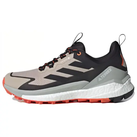 Adidas Terrex Free Hiker 2.0 Low Gore Tex Wonder Beige Core Black Semi Impact Orange