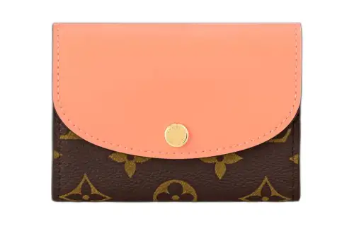 LOUIS VUITTON Rosalie Monogram Canvas Wallet Women's Apricot Orange
