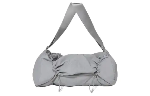FILA Nylon Shoulder Bag, Crossbody Bag, Handbag Unisex Light Gray