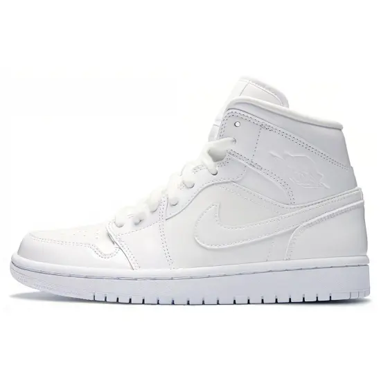 Jordan 1 Mid Triple White Women's