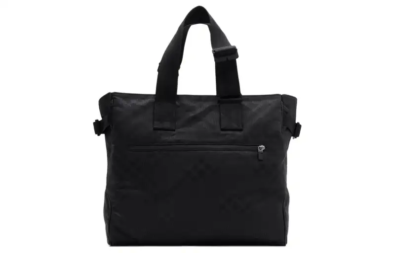 Burberry Check Jacquard Tote Black