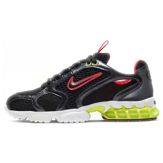 Nike Air Zoom Spiridon Cage 2 Metallic Hematite Track Red Volt Women's