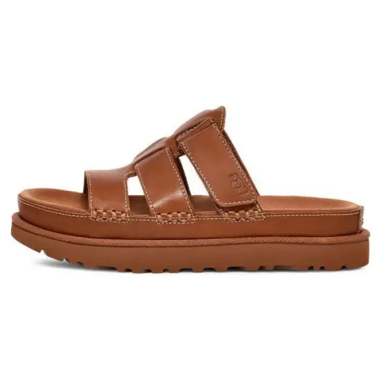 UGG Goldenstar Platform Slide Tan Women's