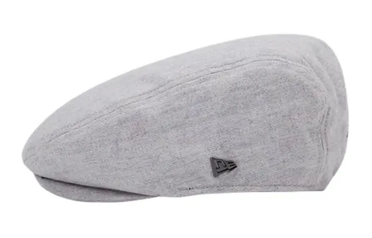 New Era Cotton Berets Unisex Gray White