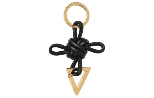 Bottega Veneta 2020s triangle-knot leather keyring