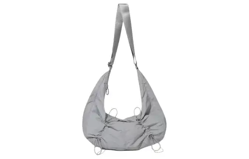 FILA Nylon Portable Crossbody Bag, Shoulder Bag Unisex Gray
