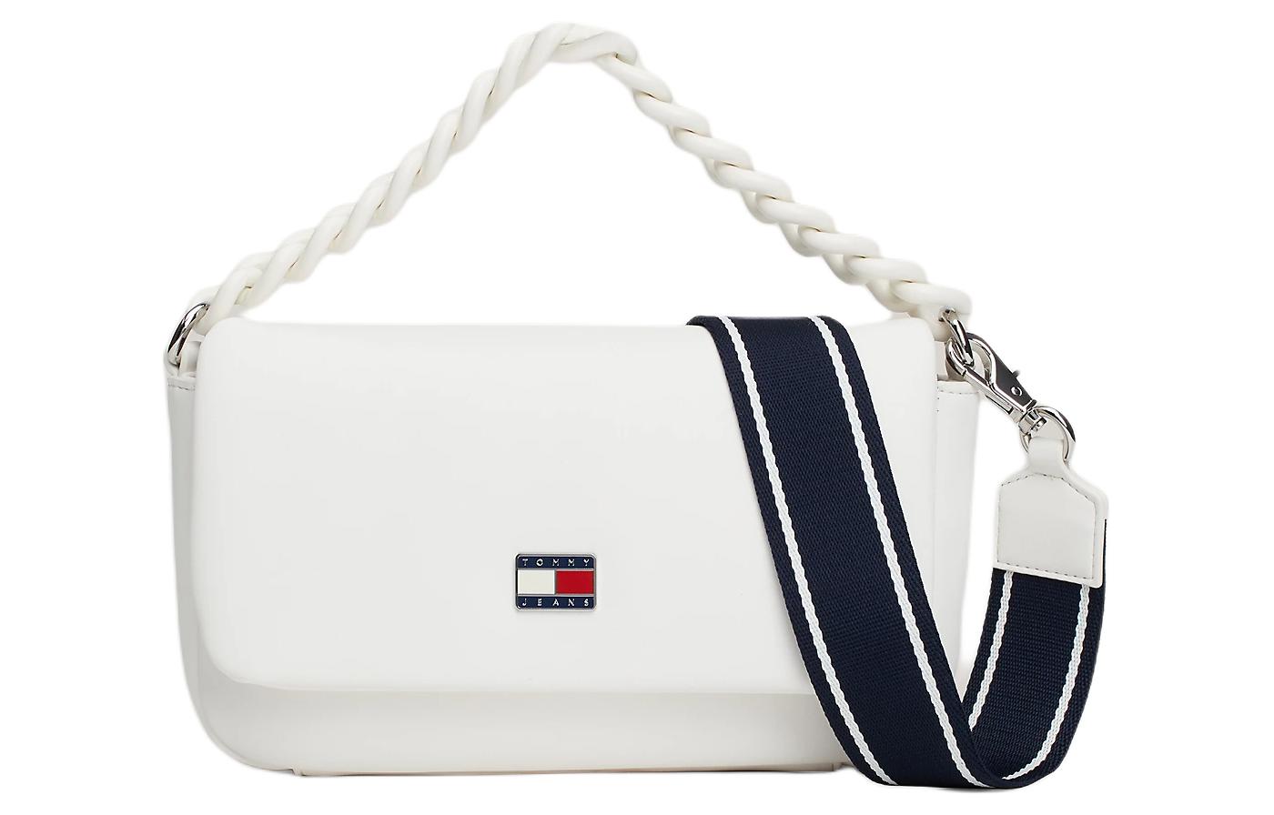 Tommy Hilfiger Polyurethane Handbag, Shoulder Bag, Crossbody Bag Small Women's White