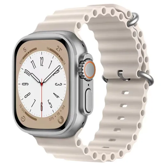 Akkerds Strap Apple Compatibility Silicone Material Apple Watch S11/s10/s9/s8 210mm 46 Watch Dial