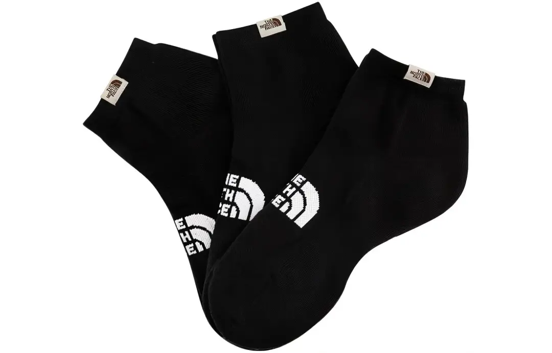 THE NORTH FACE Ankle Socks Unisex 3 Pack Black
