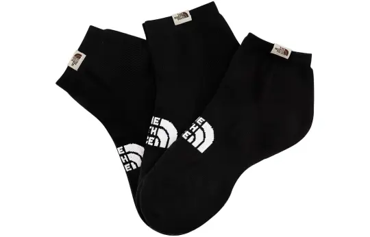 THE NORTH FACE Ankle Socks Unisex 3 Pack Black