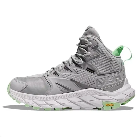 HOKA ONE ONE Anacapa GTX Hiking / Trekking Shoes Unisex Mid-Top Gray/Cyan