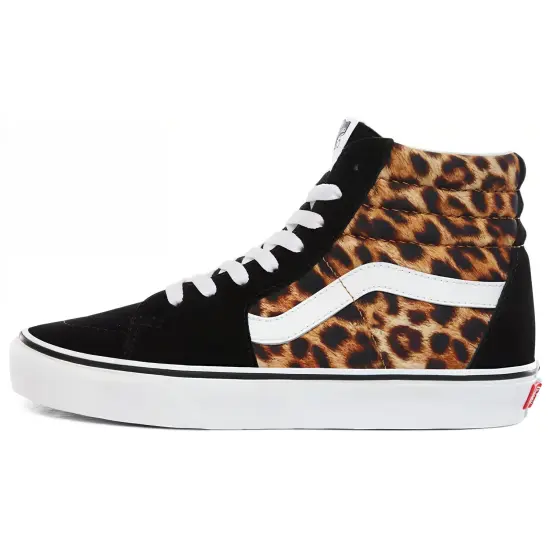 Vans Sk8 Hi Leopard Black White