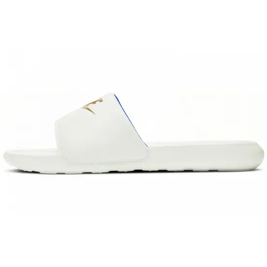Nike Victori One Slide 'Summit White Metallic Gold'