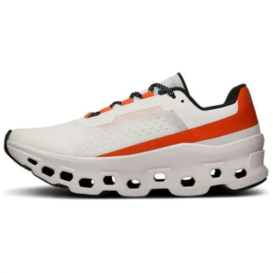 On Running CloudmOnster Undyed White Flame Women's