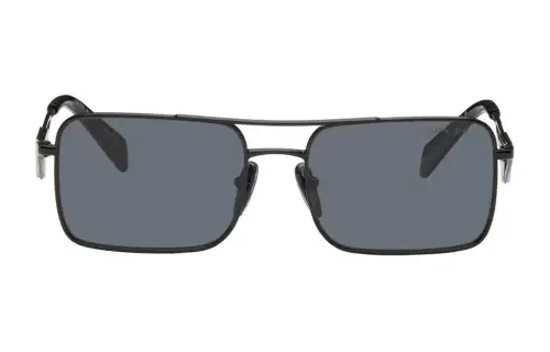 Prada triangle-logo rectangle-frame sunglasses
