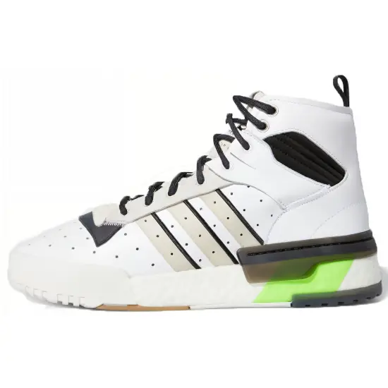Adidas Originals Rivalry Skateboarding Shoes Unisex High-top White/Black/Green