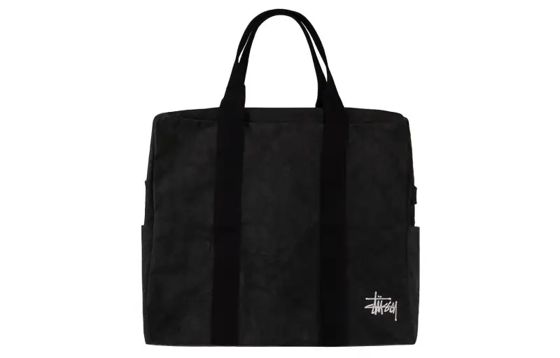 Stussy Canvas Flight Bag Washed Black
