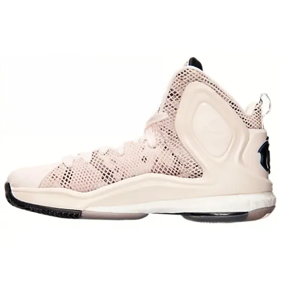 Adidas D Rose 5 Boost White Tan Snakeskin