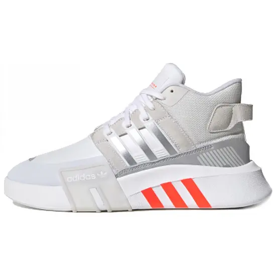 Adidas Originals Eqt Bask Adv V2 Lifestyle Shoes Women's Mid-top White/gray/silver