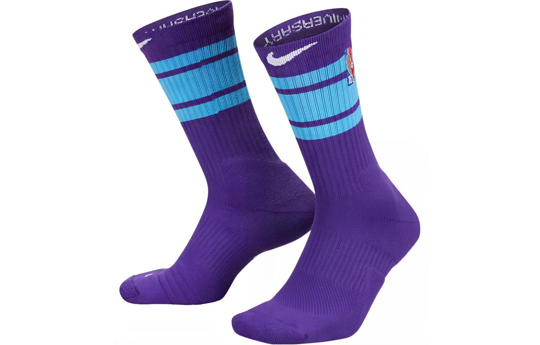 Носки Nike Contrast Stripe Socks (фиолетовые)