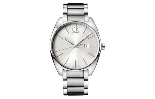 CK/Calvin Klein Wrist Watches Quartz Movement Stainless Steel Strap 44mm Silver Dial Unisex 30m Water Resistant