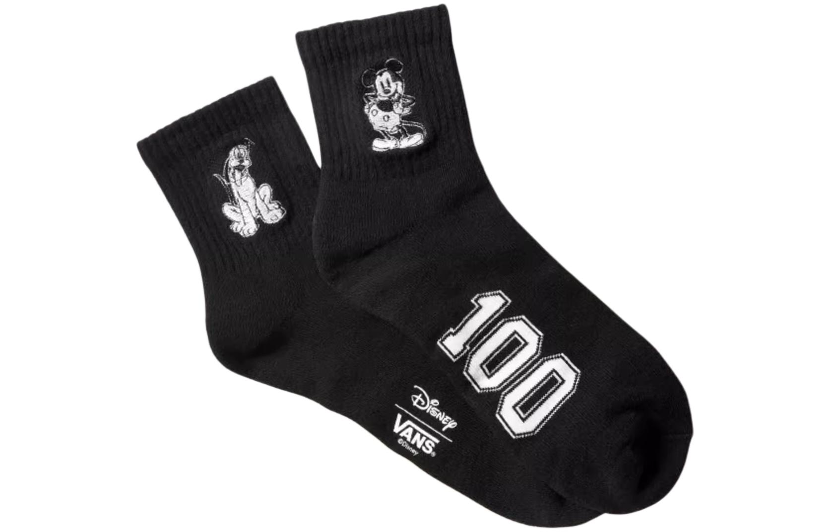 Vans X Disney Club 100 Half Crew Sock ‘Black’