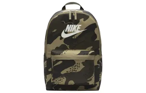Nike Heritage Recycled Nylon Backpack Regular Men's Unisex Olive & Khaki & Sailboat