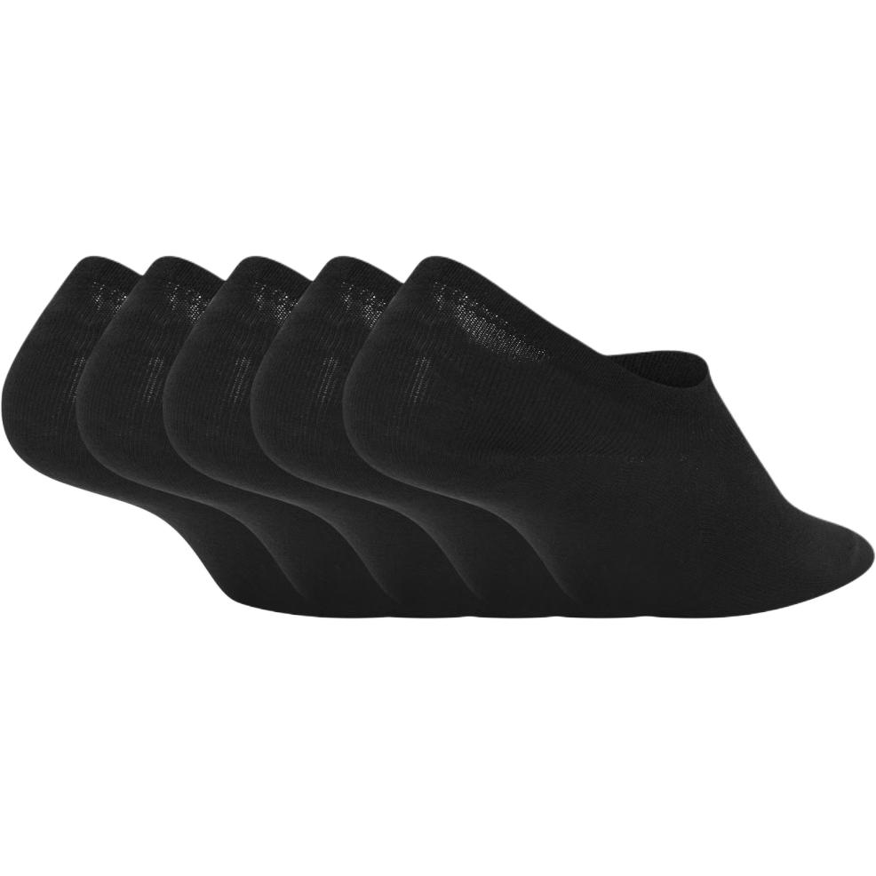 PUMA No Show Socks Unisex 5 Pack Black