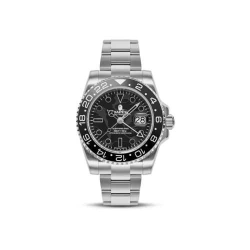 A BATHING APE Type 2 A BATHING APEx Color Camo Watch Purple