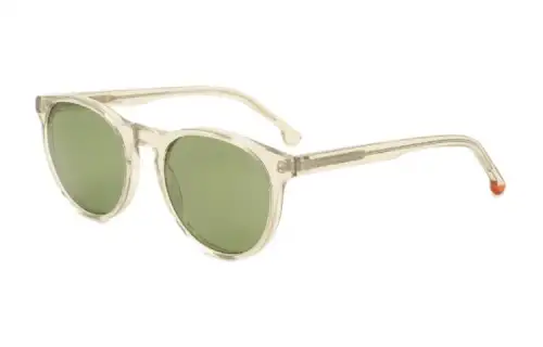 Loro Piana Plastic Irregular Shape Sunglasses Women's Beige